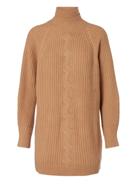 Max Mara 绞花针织高领连衣裙
