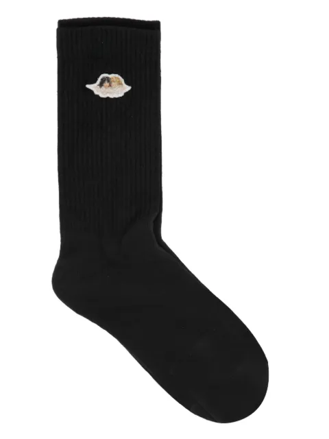 Fiorucci angels-patch ribbed socks