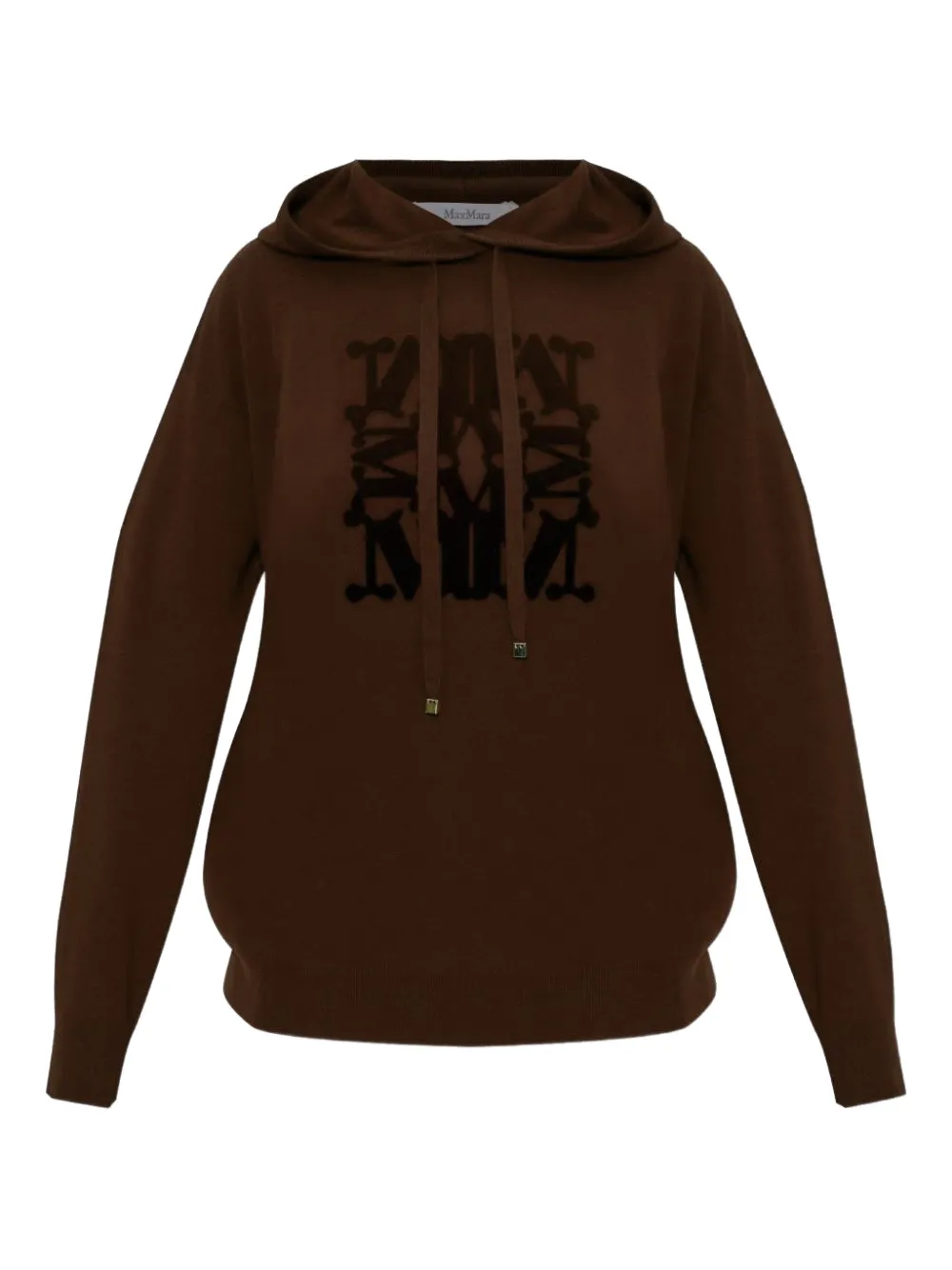 Max Mara Hoodie aus Wolle - Braun