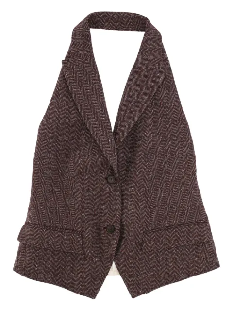 Lorena Antoniazzi herringbone collared jacket