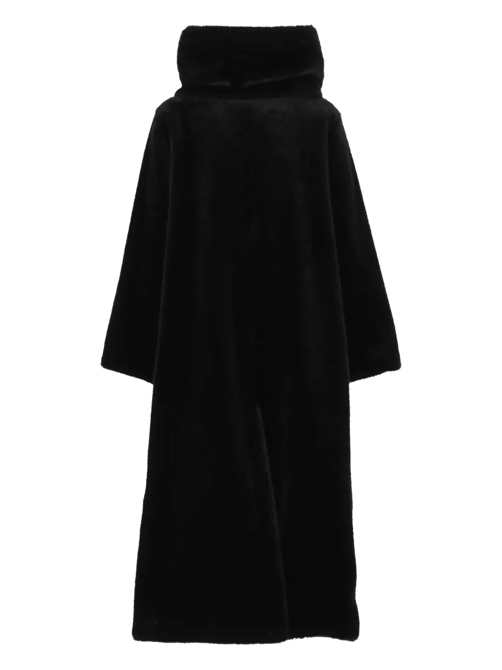 BB Couture funnel-neck coat - Zwart