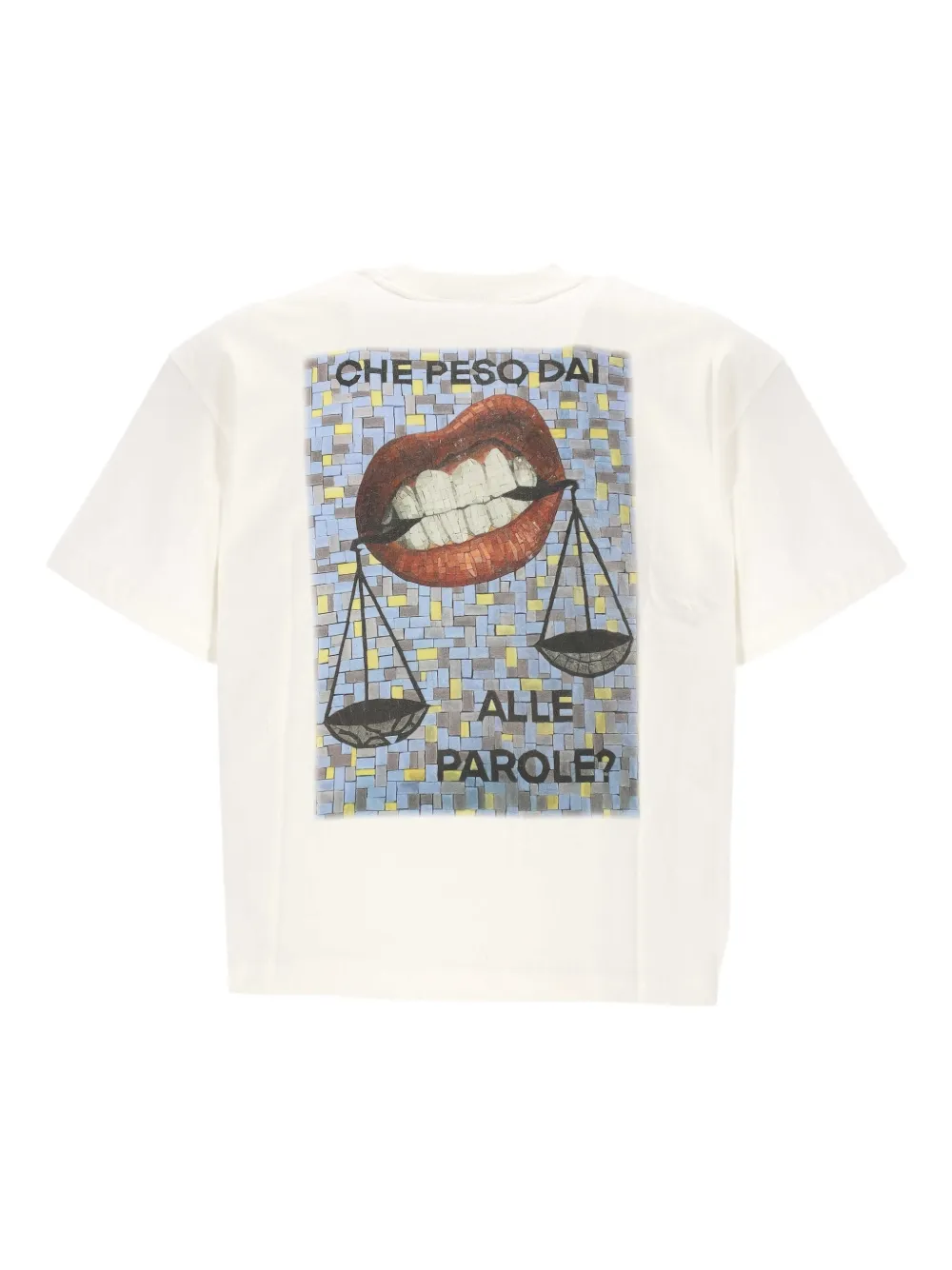 Jaws printed T-shirt - Beige