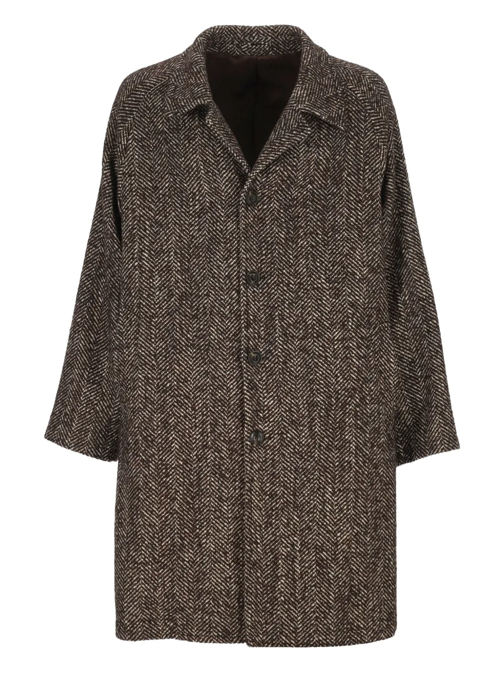 L.B.M. 1911 herringbone coat | Brown | Image 1