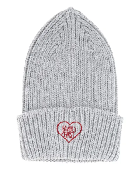 Family First embroidered beanie hat