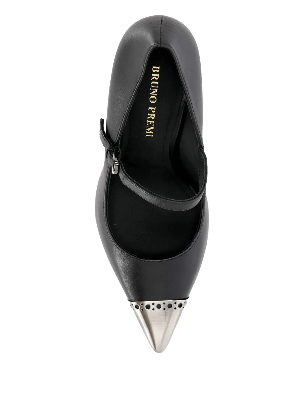 Bruno Premi cap-toe strap pumps Zwart