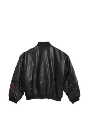 x Willy Chavarria leather bomber jacket 3