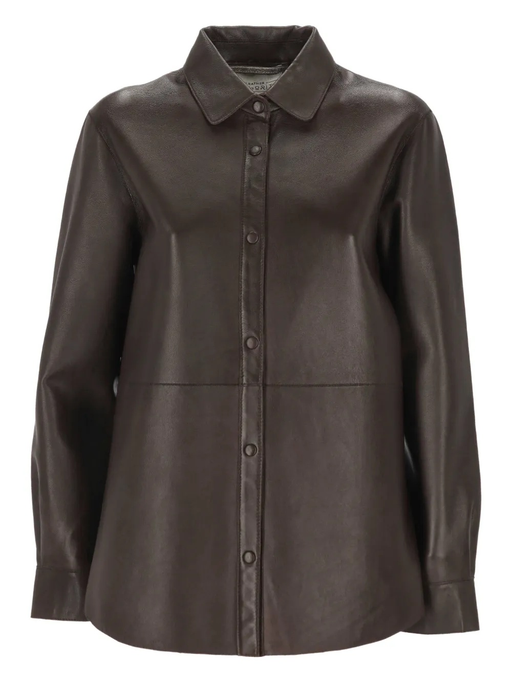 The Jackie Leathers buttoned jacket - Marrone
