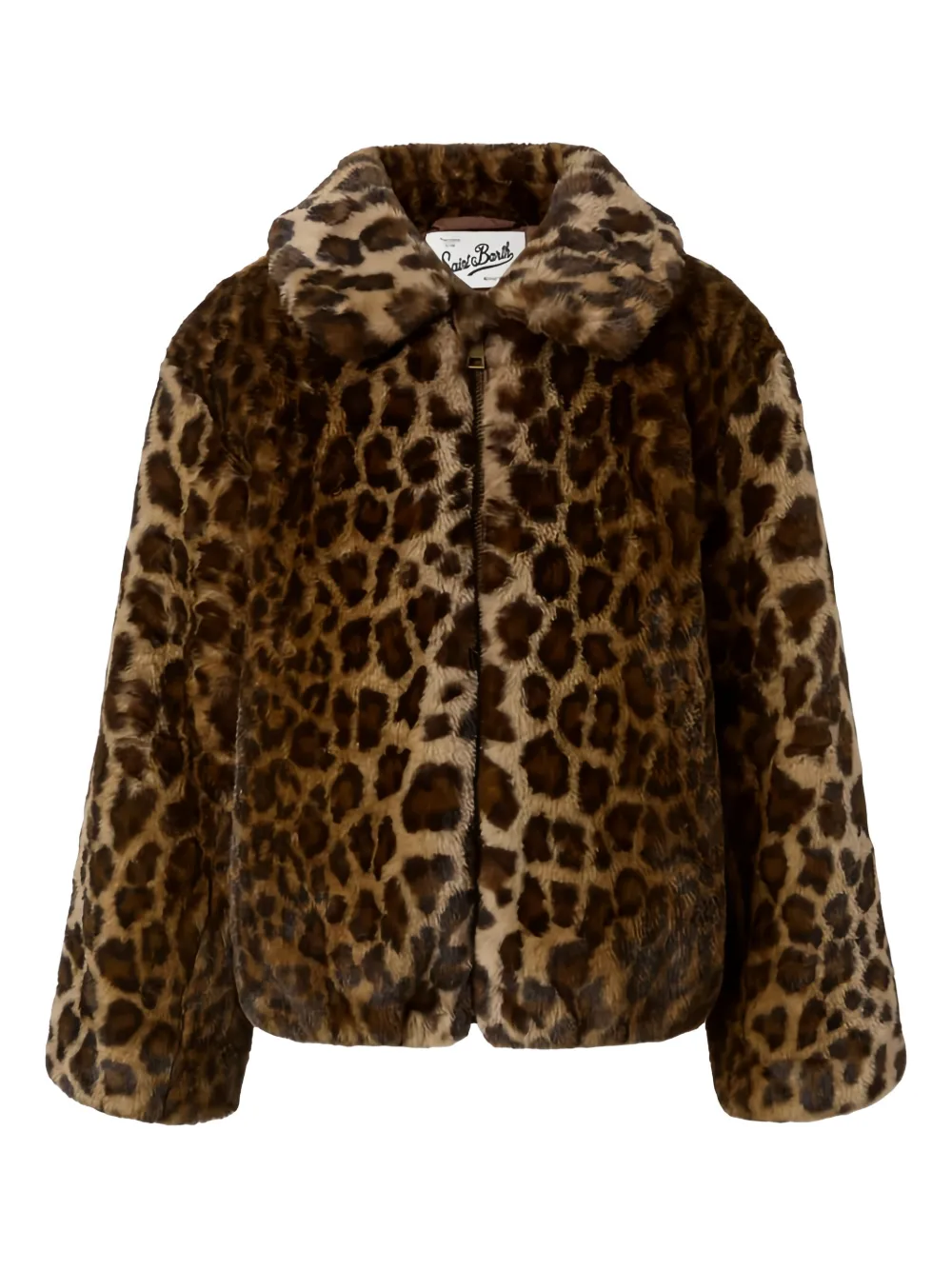 MC2 Saint Barth Kids Giacca Aveline con stampa leopardata - Marrone