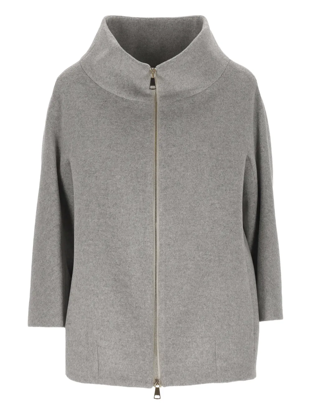 Chiara Ferragni zip coat - Grau