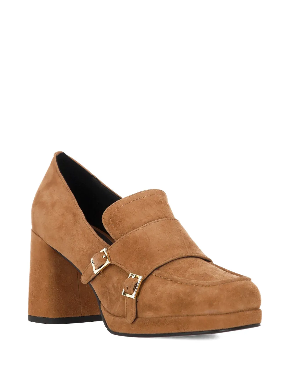 Bruno Premi Buckle Platform Pumps In Brown