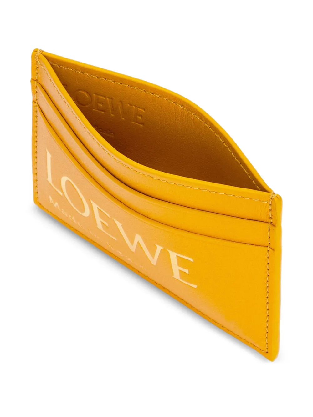  Loewe Logo-detail Card Holder - Yellow 