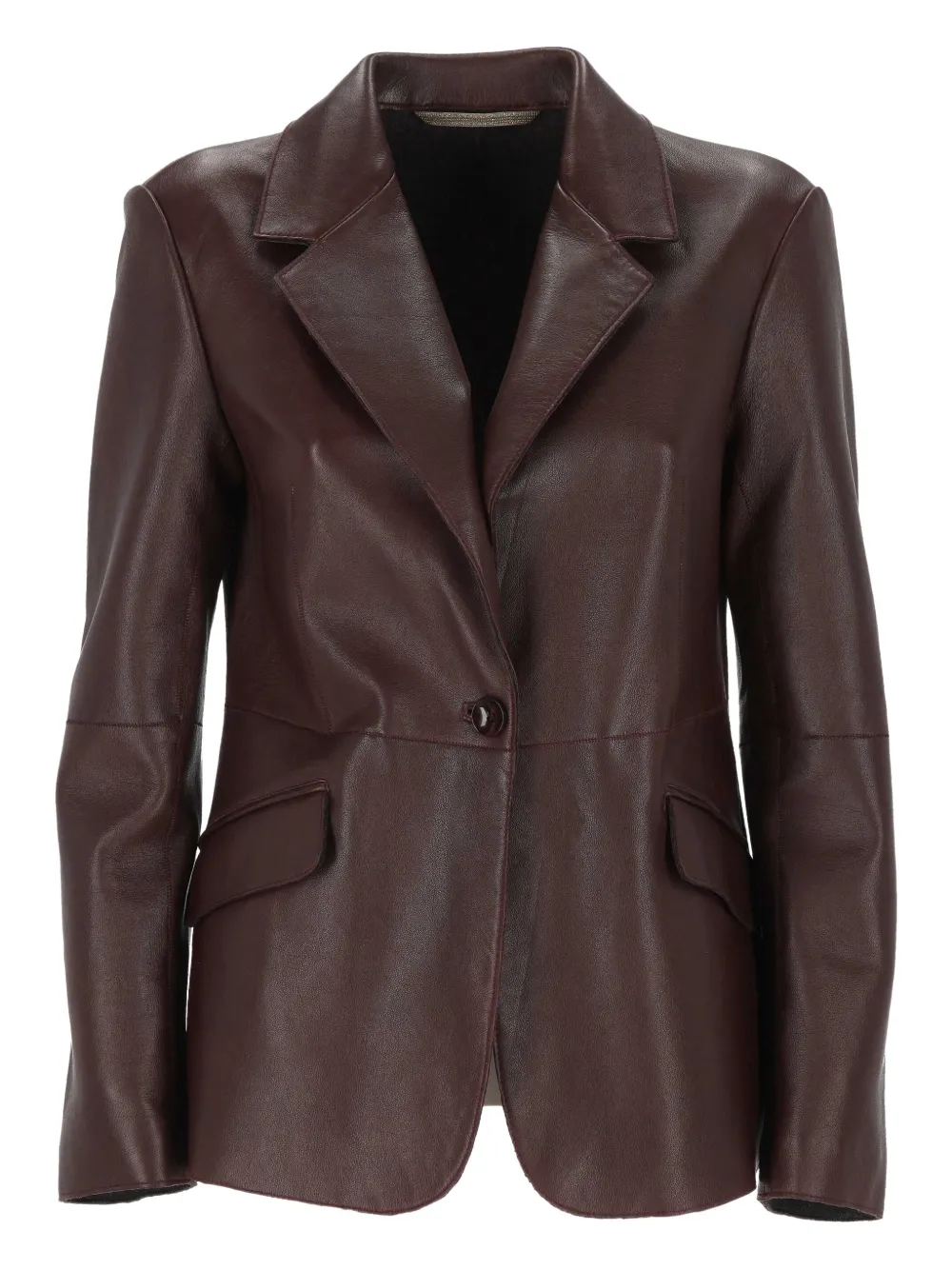The Jackie Leathers button pocket jacket - Marrone