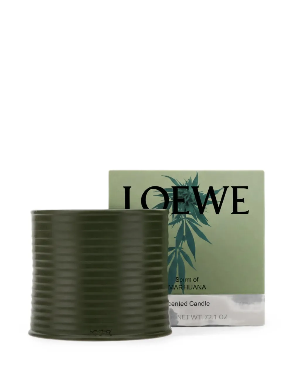 LOEWE ribbed-effect scented candle - Grün