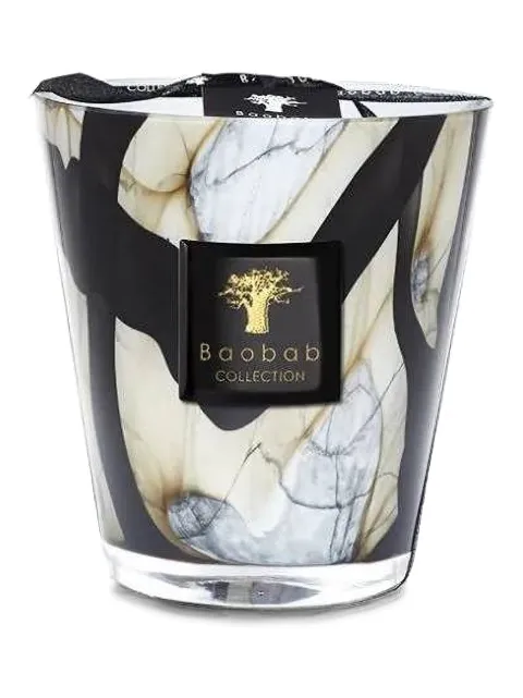 Baobab marble-print scented candle