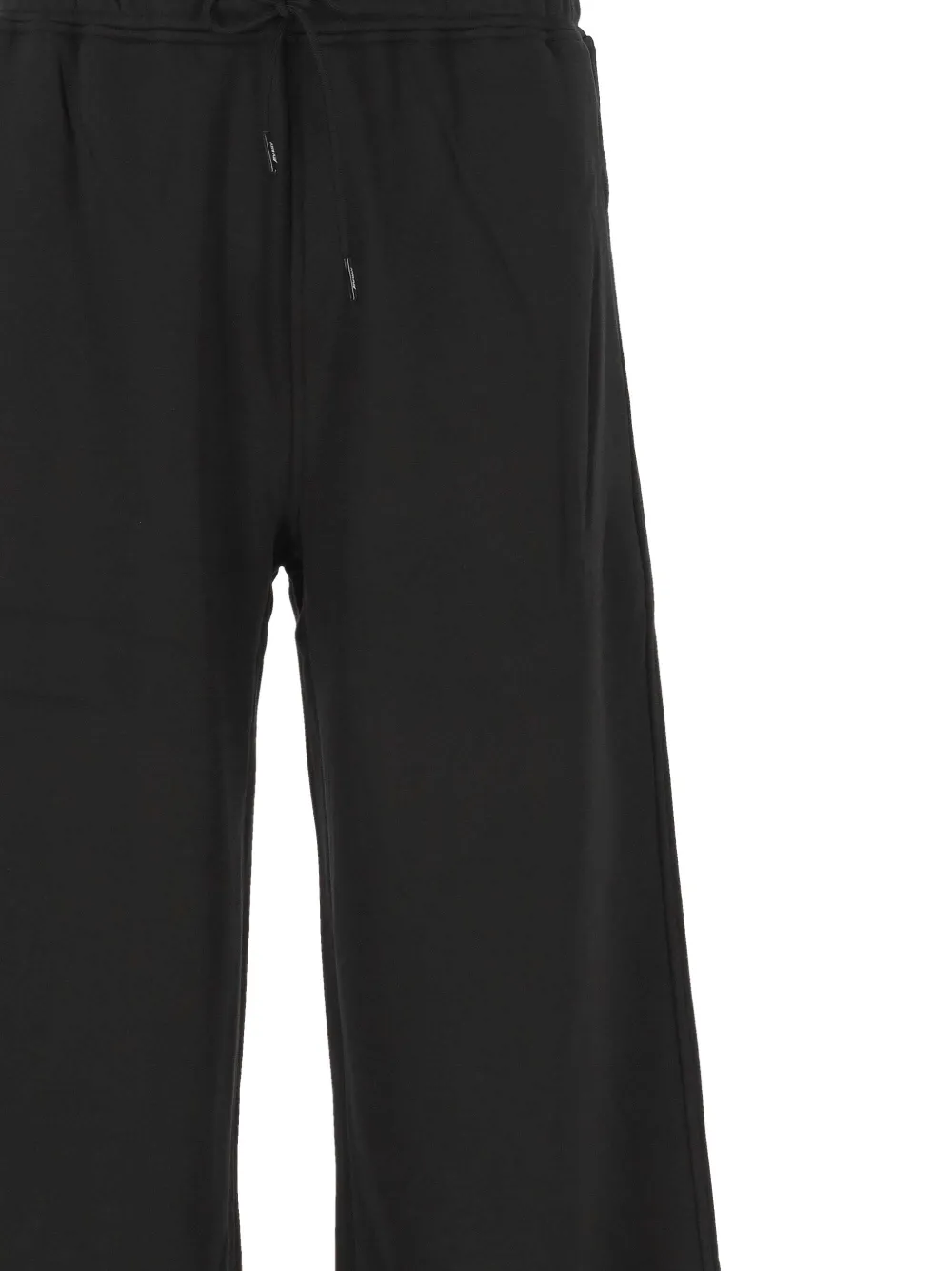 K-way Drawstring-waist Wide-leg Track Pants In Black