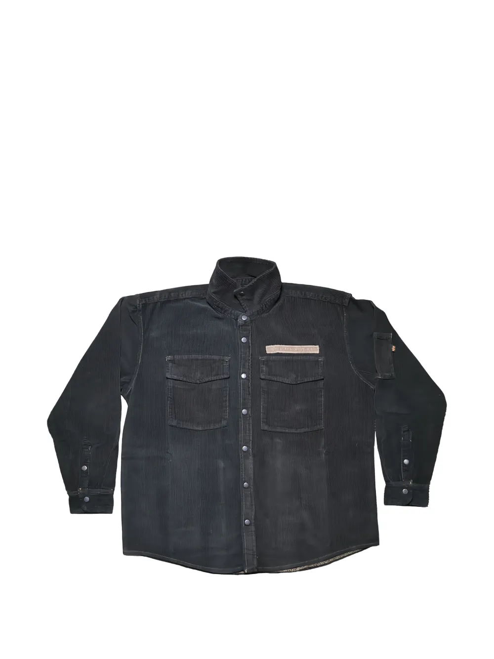 PROTOTYPES logo-detail overshirt - Grigio