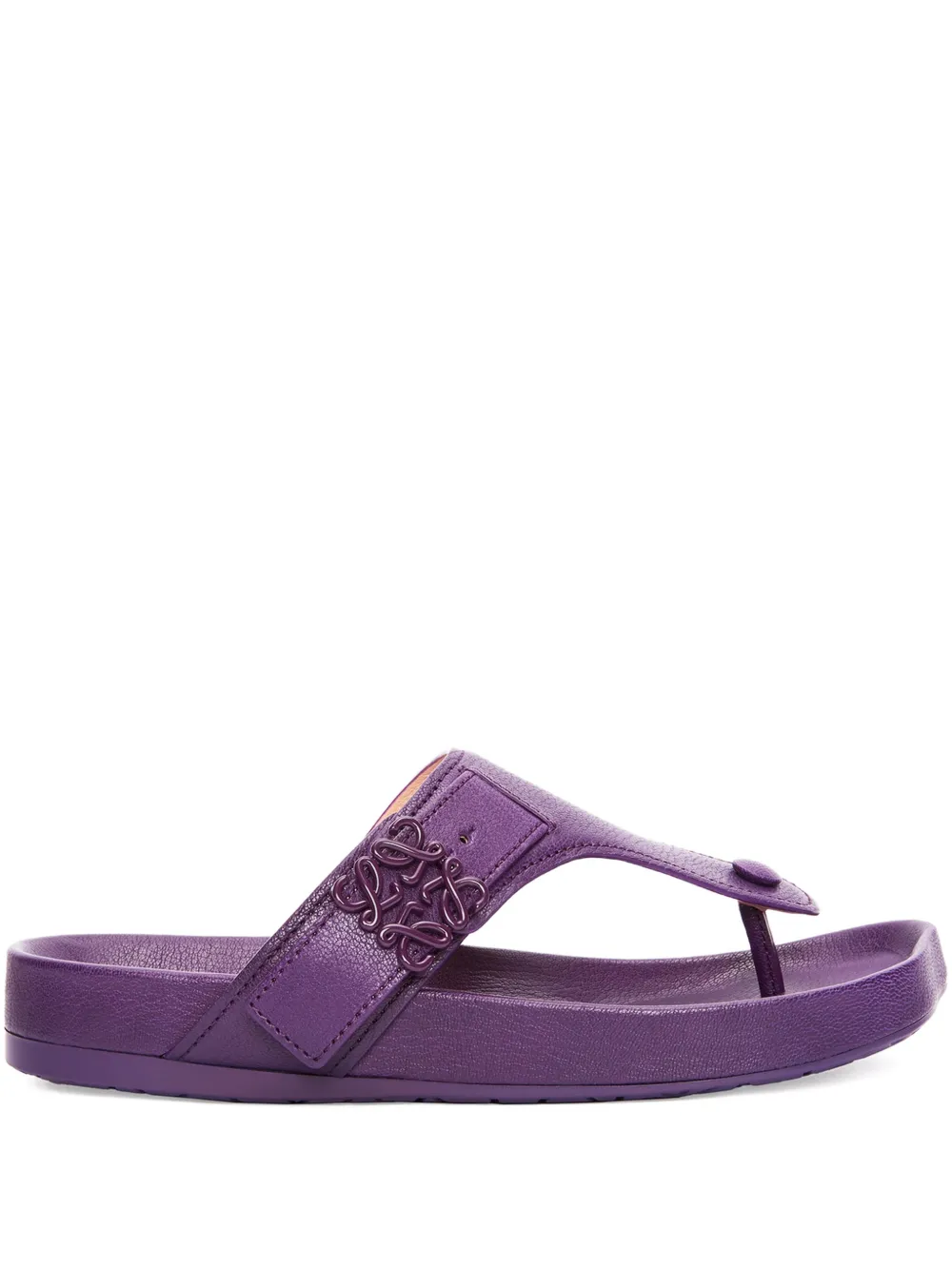 LOEWE buckle-detail sandals Paars