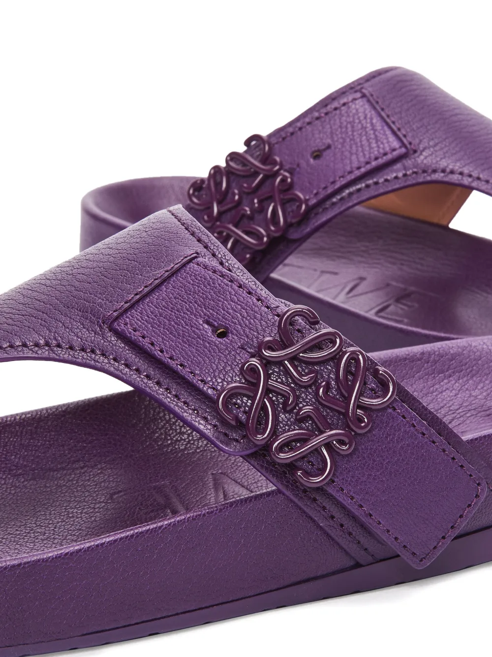 LOEWE buckle-detail sandals Paars