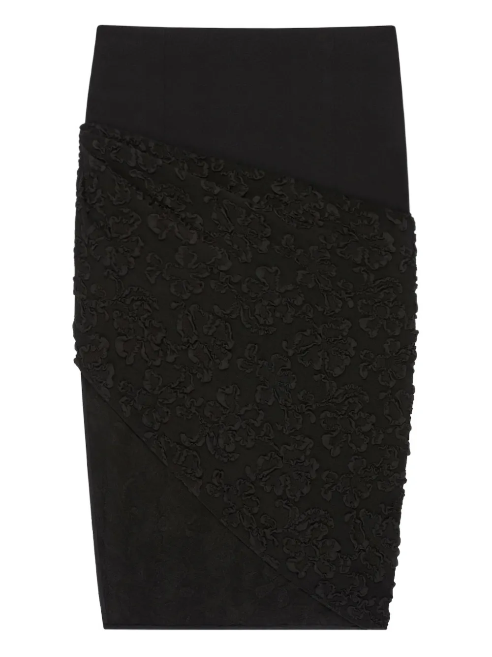 Givenchy floral-patterned high-waisted skirt - Nero