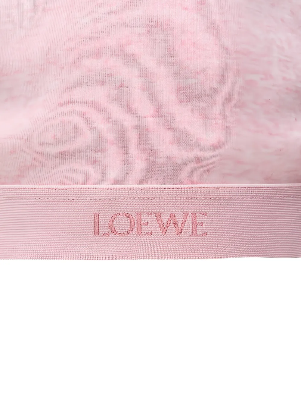 LOEWE cropped polo top - Roze