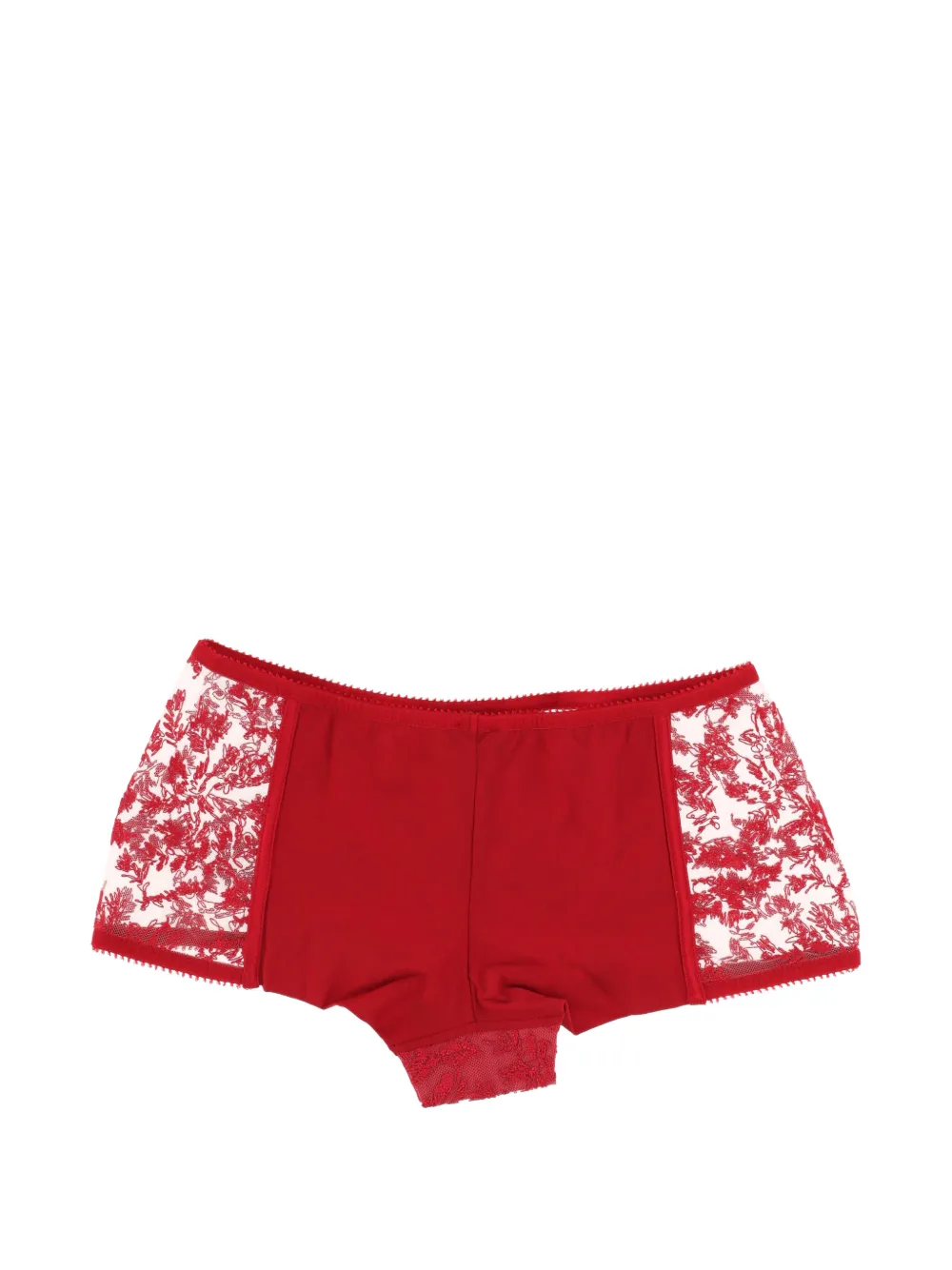  La Perla Floral-lace Brief - Red 