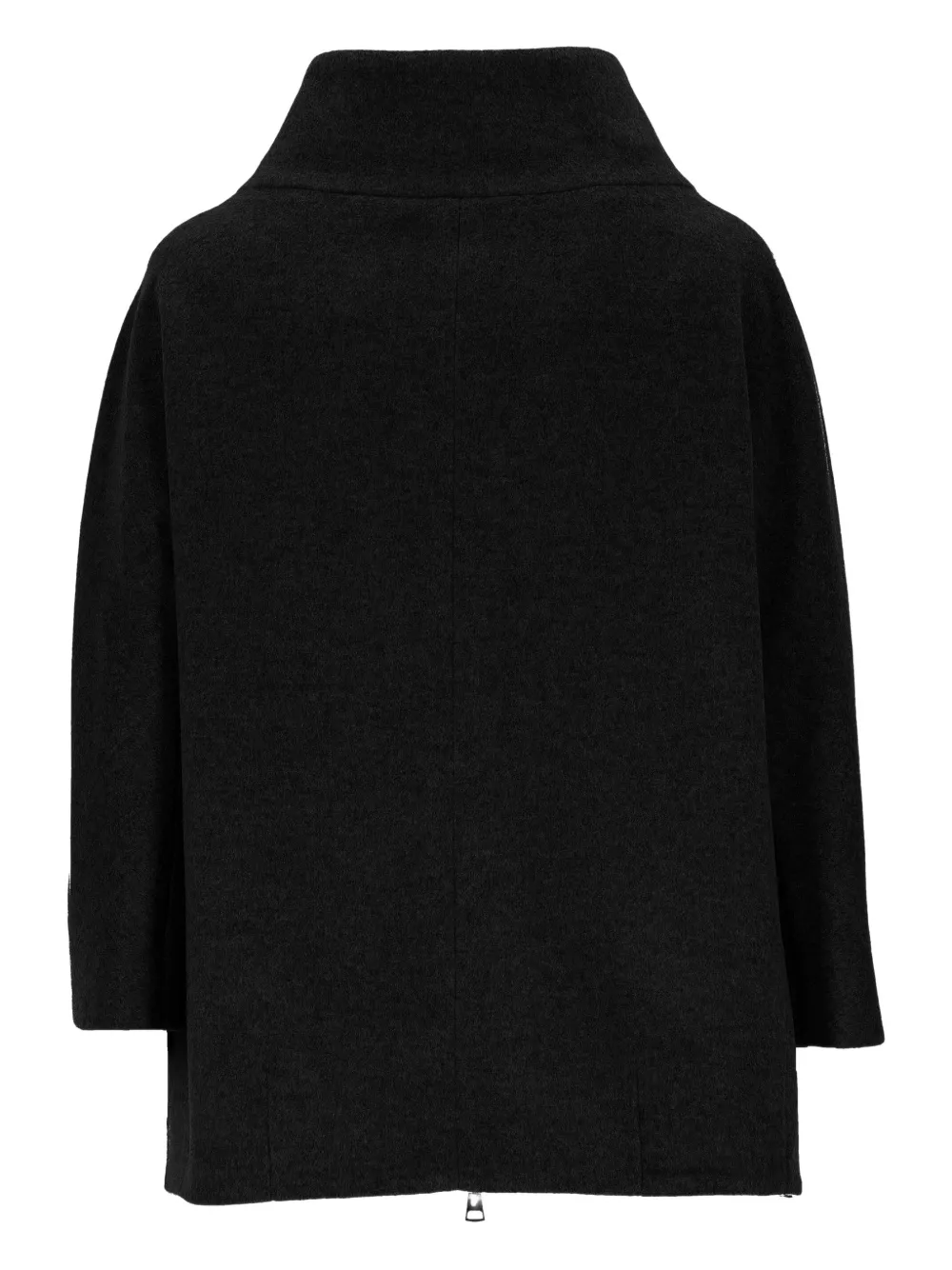 Chiara Ferragni zip-up funnel-neck coat - Zwart