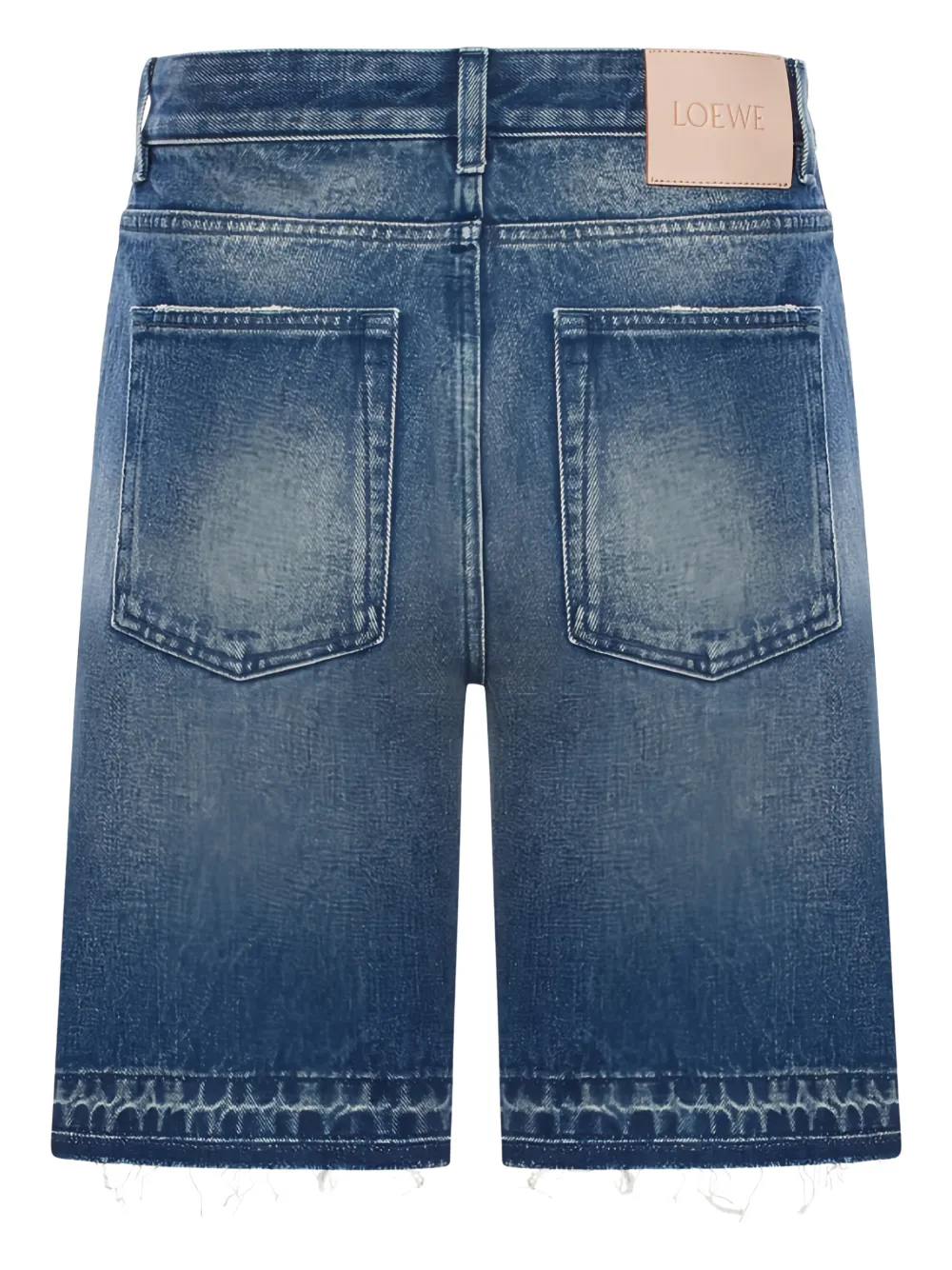 LOEWE fringed shorts - Blauw