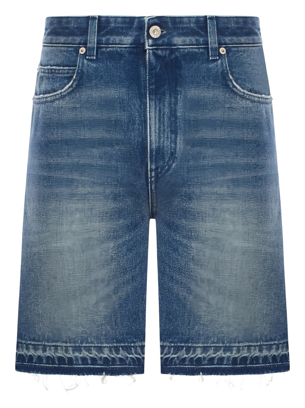 LOEWE fringed shorts - Blu