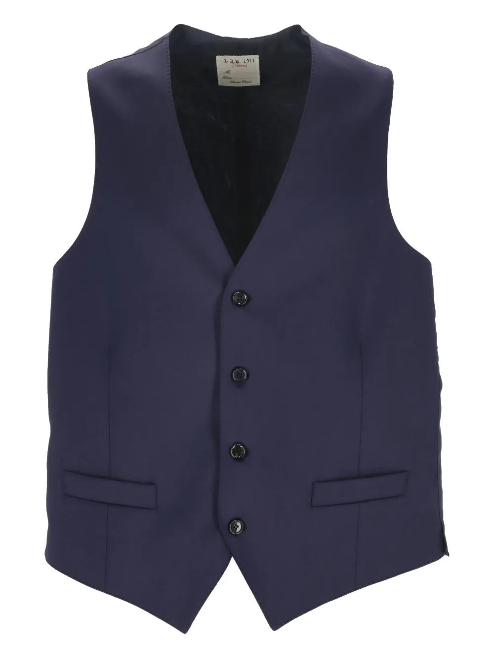 L.B.M. 1911 button V-neck waistcoats | Blue | Image 1