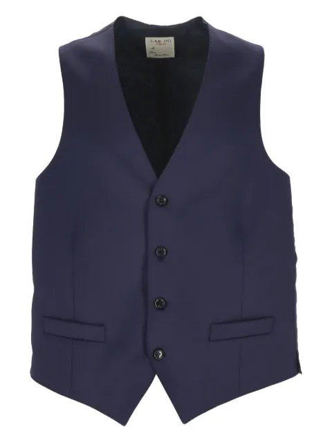 L.B.M. 1911 button V-neck waistcoats