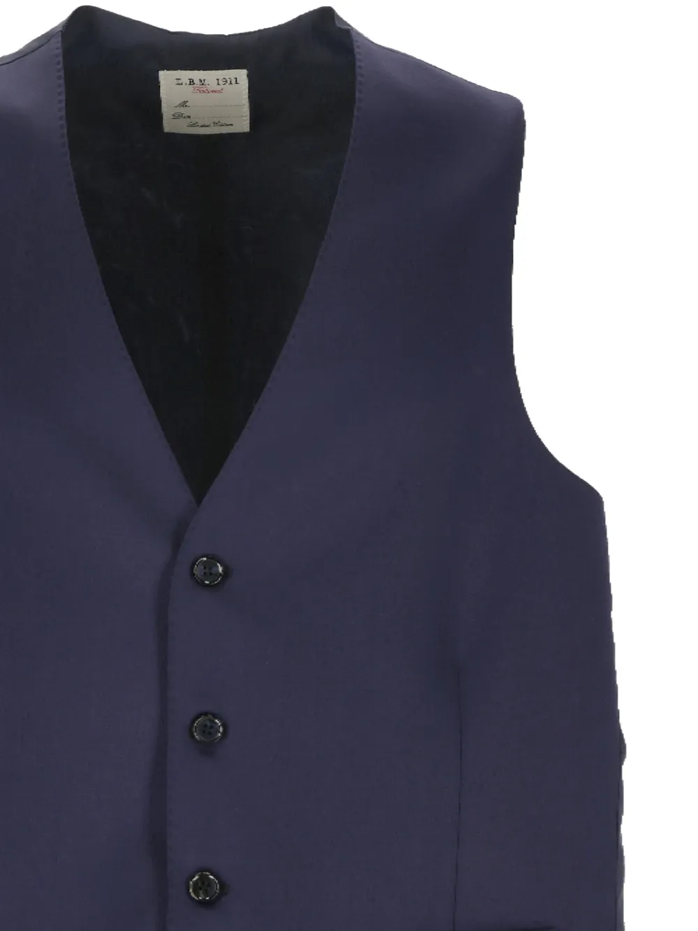  L.b.m. 1911 Button V-neck Waistcoats - Blue 