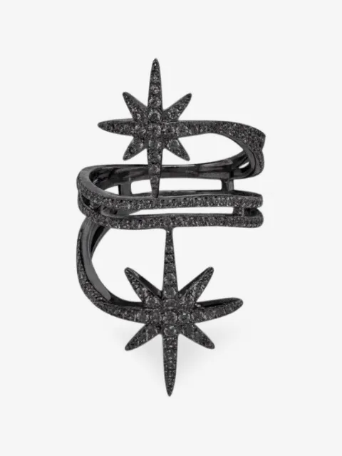 APM Monaco star-motif crystal-embellished ring