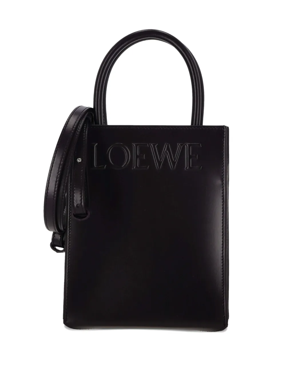 LOEWE logo-embossed tote bag - Nero