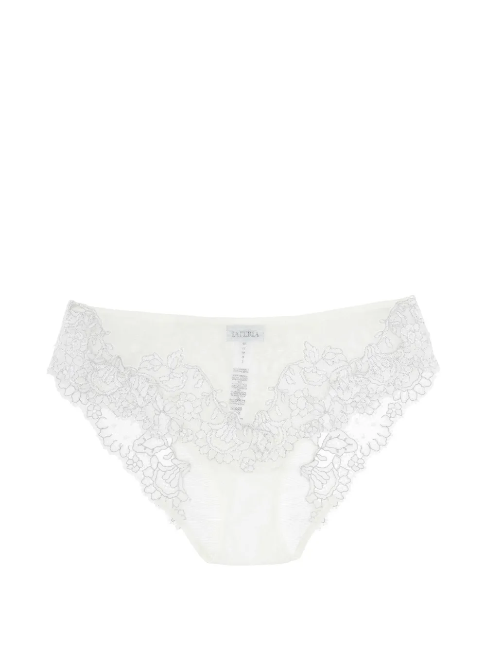 La Perla Slip con dettaglio in pizzo - Bianco