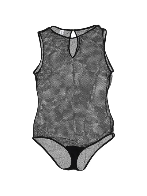 La Perla body de malla con abertura