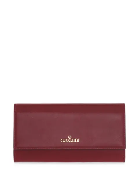 GIANNI CUCCUINI logo-plaque leather wallet