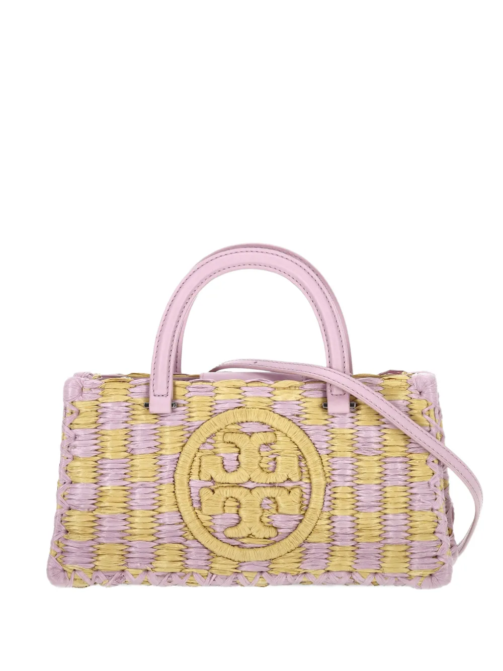 Tory Burch small Ella logo-appliqué tote bag - Viola