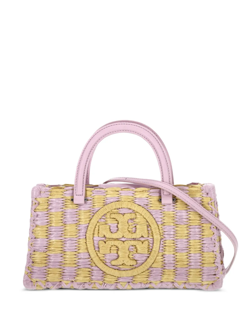 Tory Burch small Ella logo-appliqué tote bag - Viola