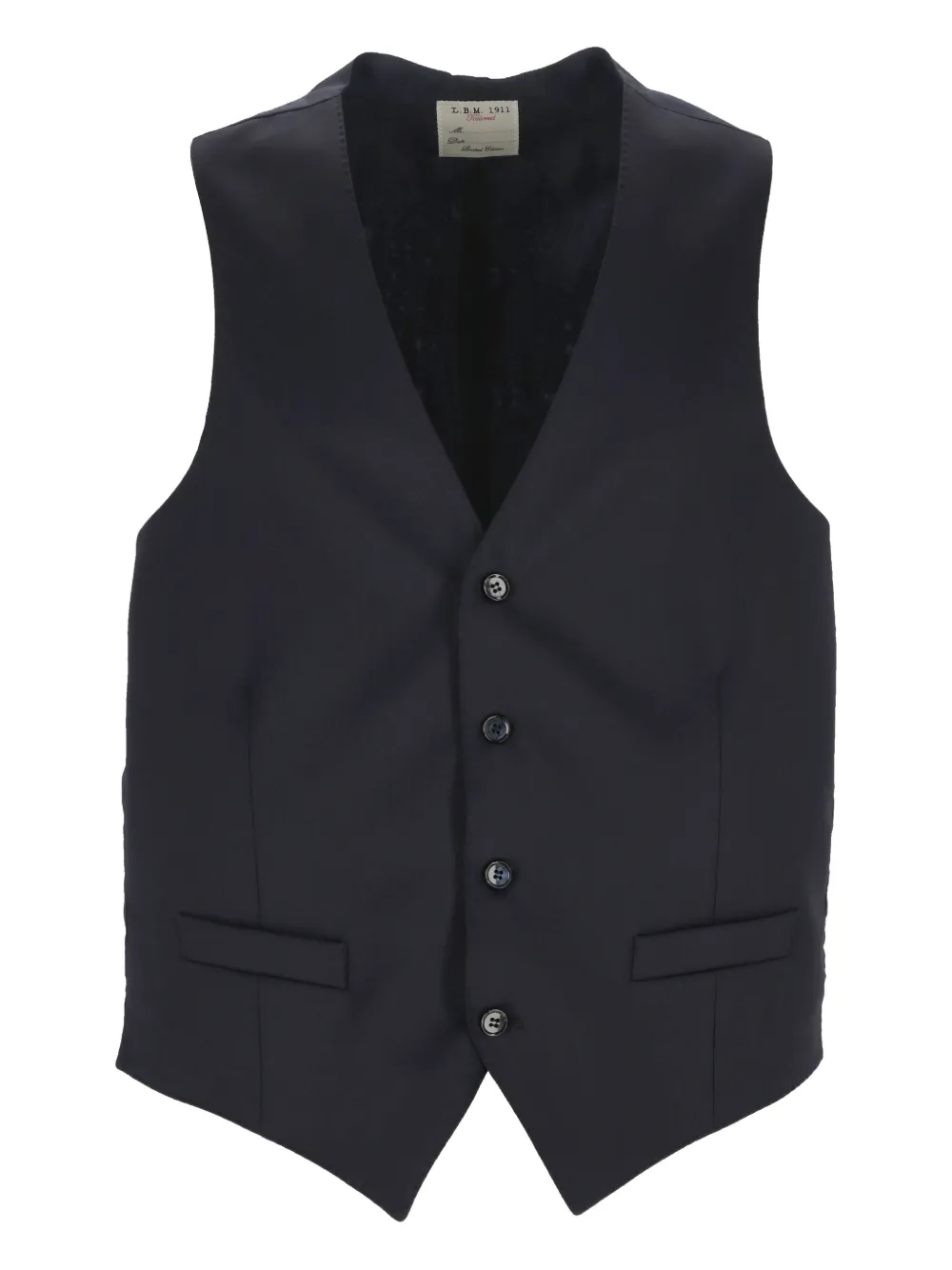 L.B.M. 1911 button V-neck waistcoat | Blue | Image 1