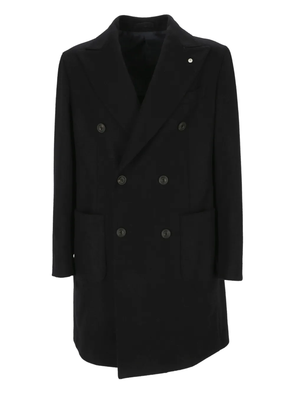L.B.M. 1911 double-breasted coat - Nero