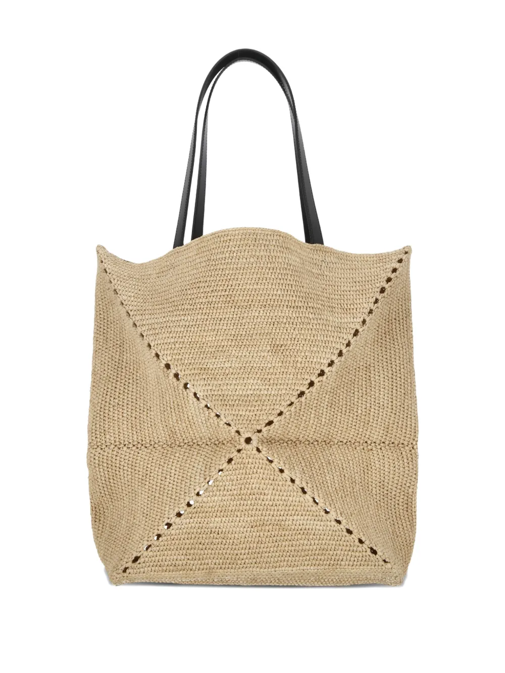 LOEWE XL Puzzle Fold raffia tote bag | Image 2