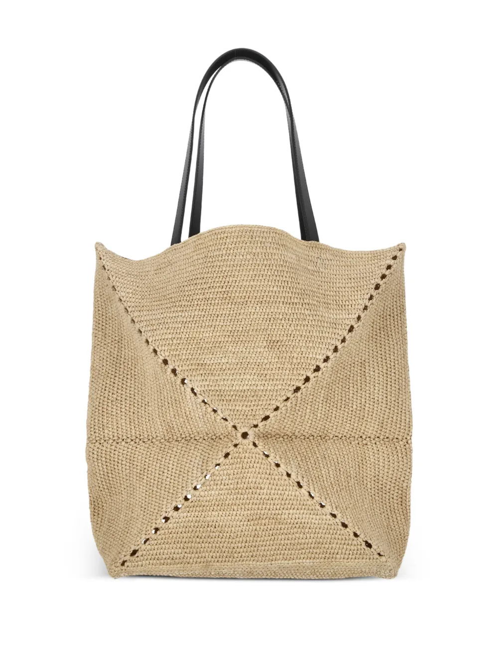 LOEWE XL Puzzle Fold raffia tote bag | Image 2
