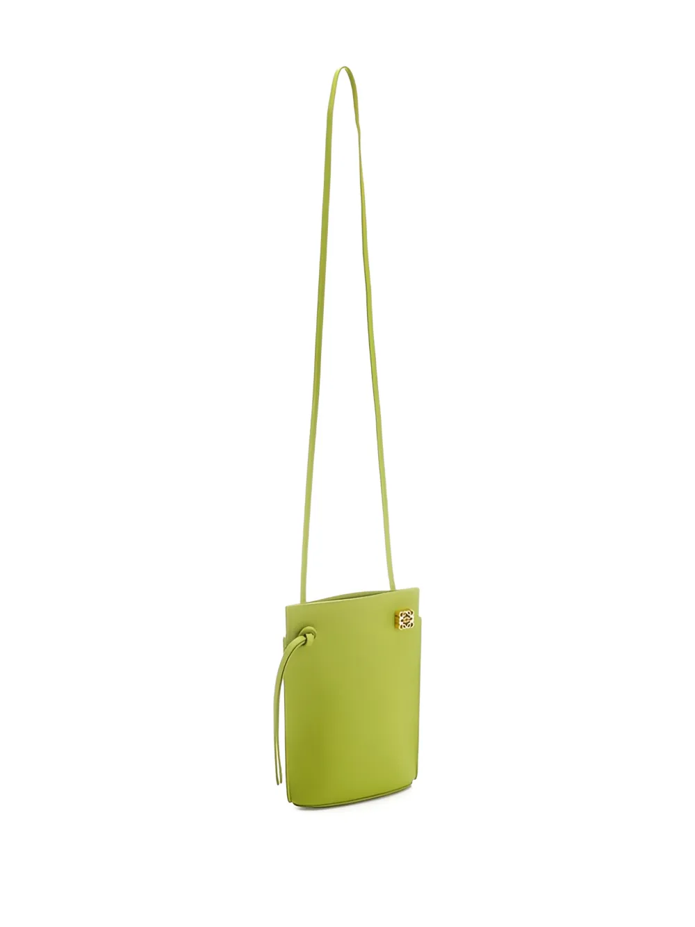  Loewe Drawstring Logo Cross Body Bag - Green 