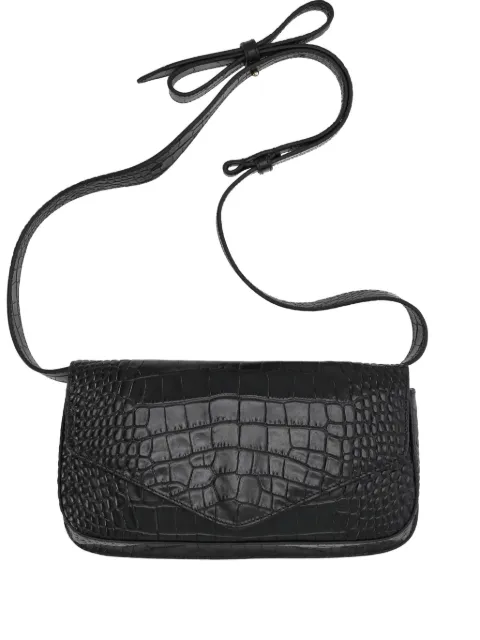 MICOLI crocodile-effect cross body bag