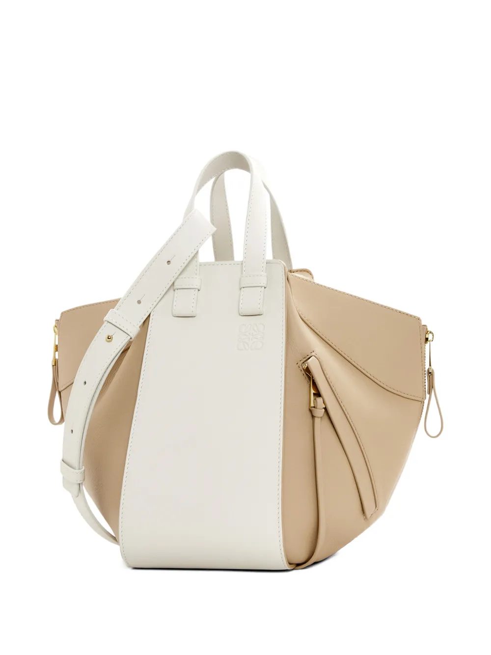 LOEWE Hammock two-tone zip tote bag - Beige