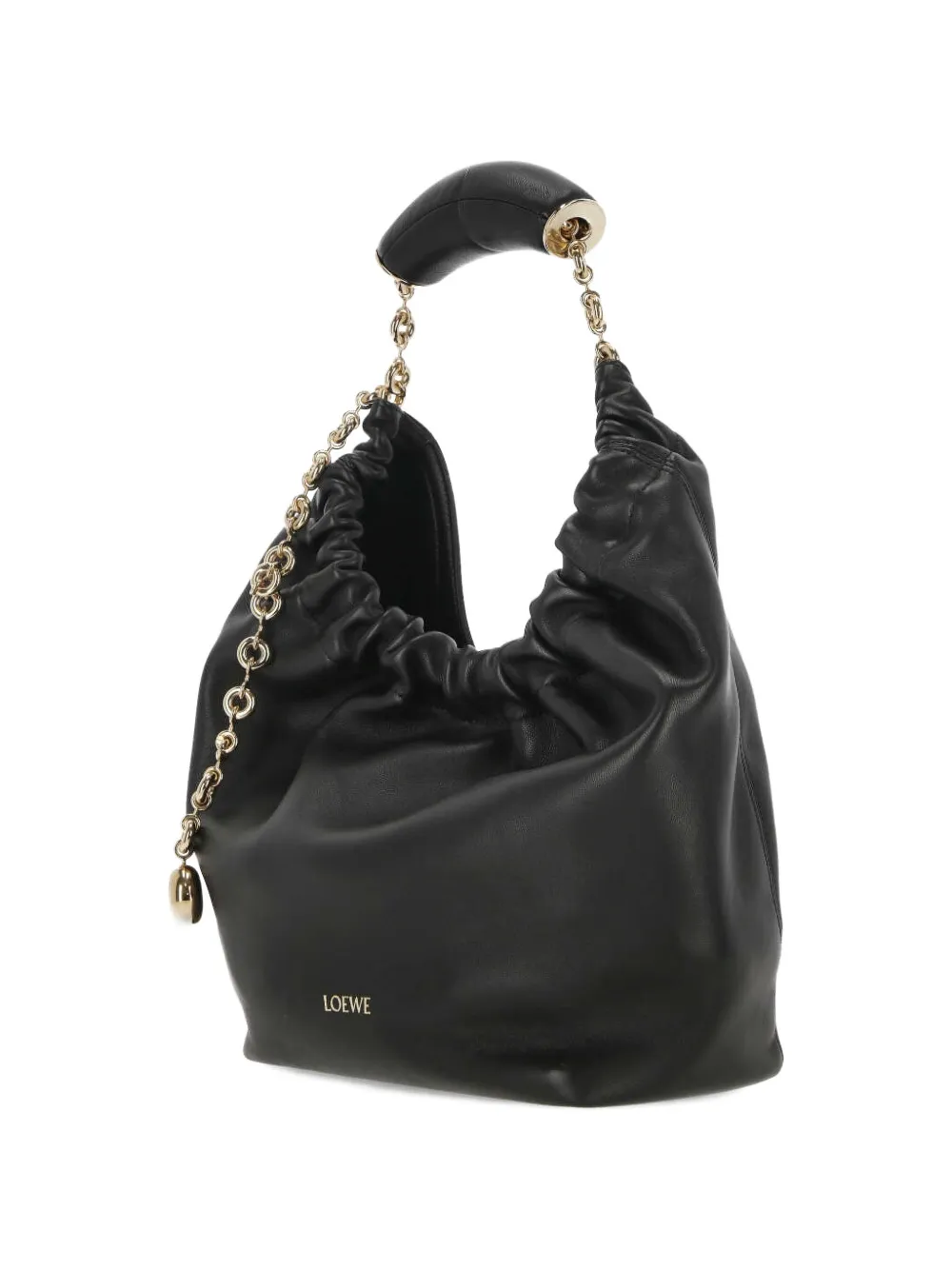  Loewe Small Squeeze Chain Shoulder Bag - Black 