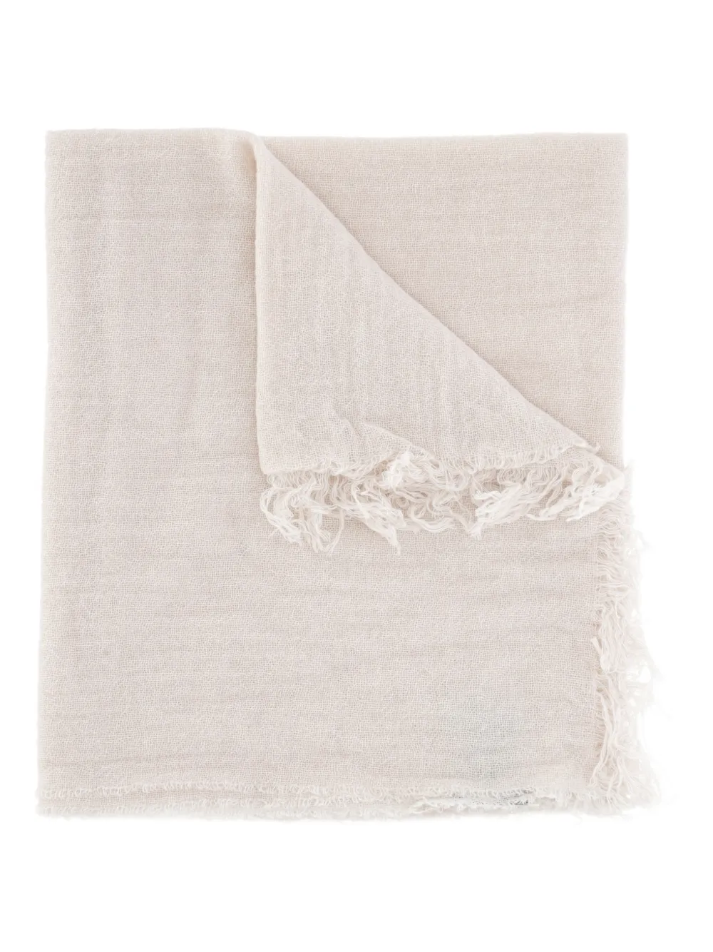 Antonelli fringed scarf - Toni neutri