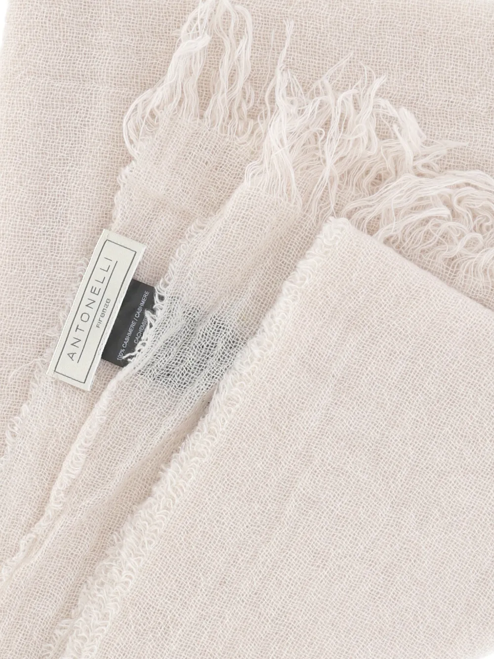 Antonelli fringed scarf - Beige