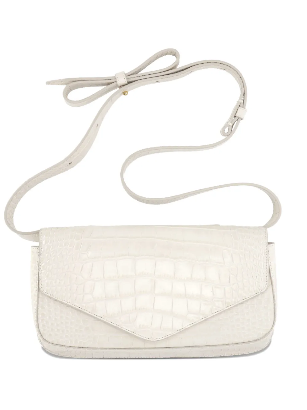 MICOLI Giornal envelope cross body bag - Bianco