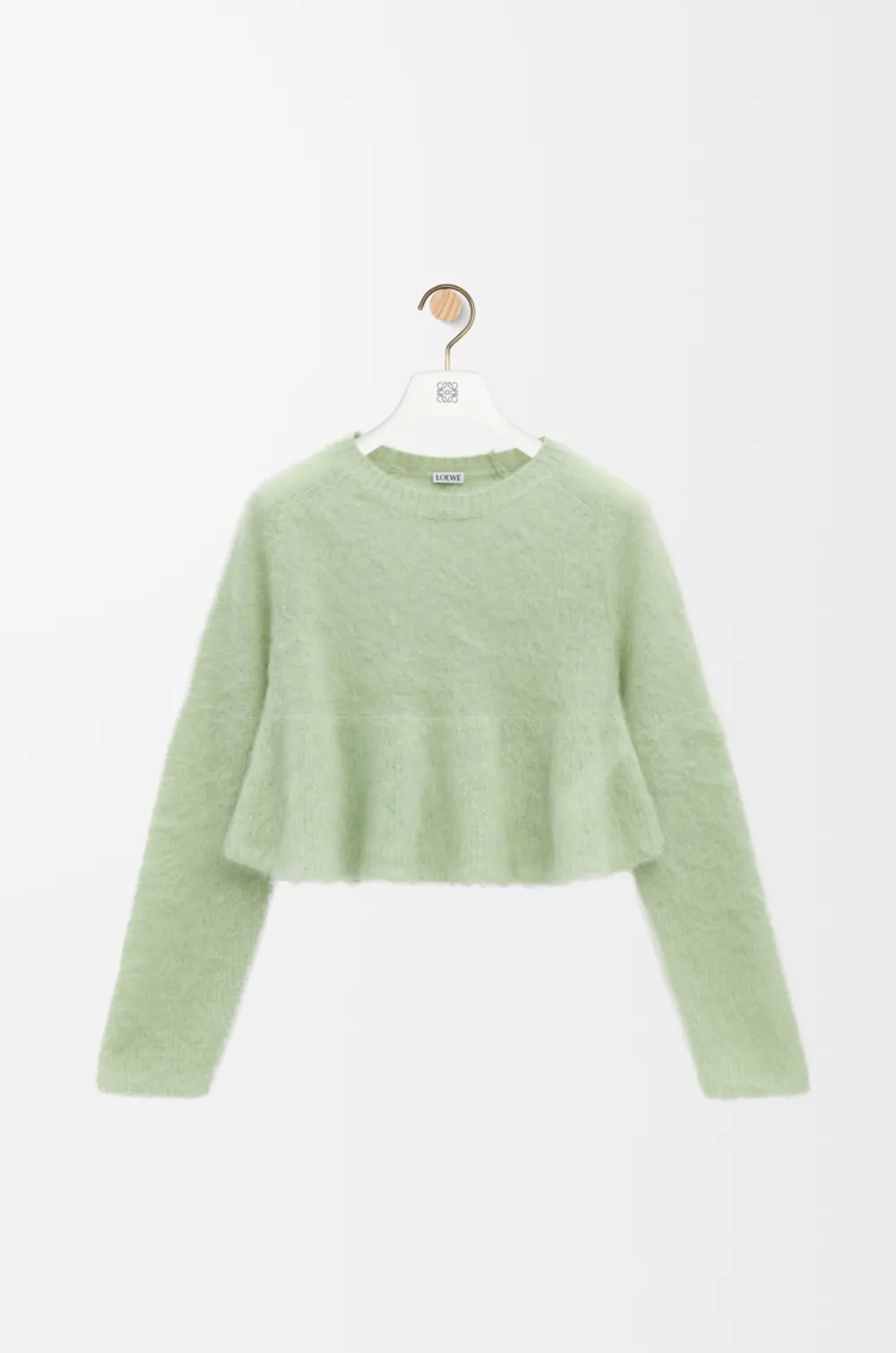 LOEWE peplum-hem sweater - Verde